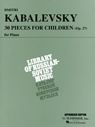 cover 30 Pieces for Children Op. 27 piano sheet music cover
